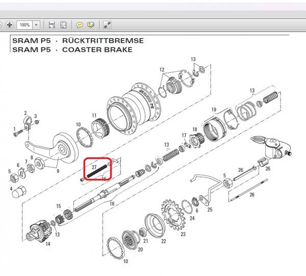 FEDER SRAM P5, 65 0525 314 000